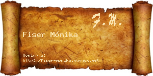 Fiser Mónika névjegykártya